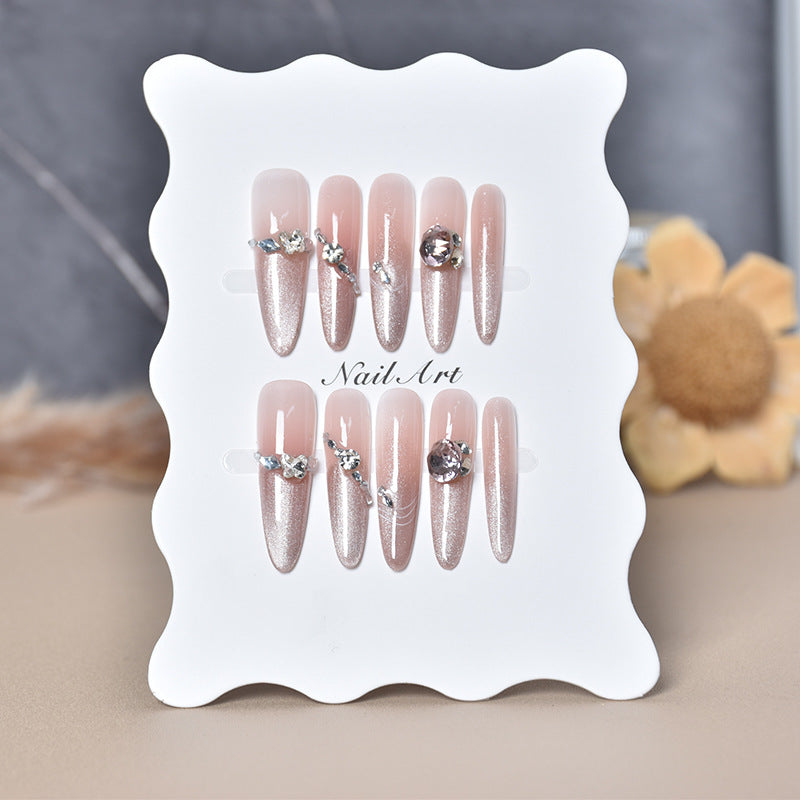 Luxury Rhinestone-Embellished Stiletto Press-On Nails Stornfield
