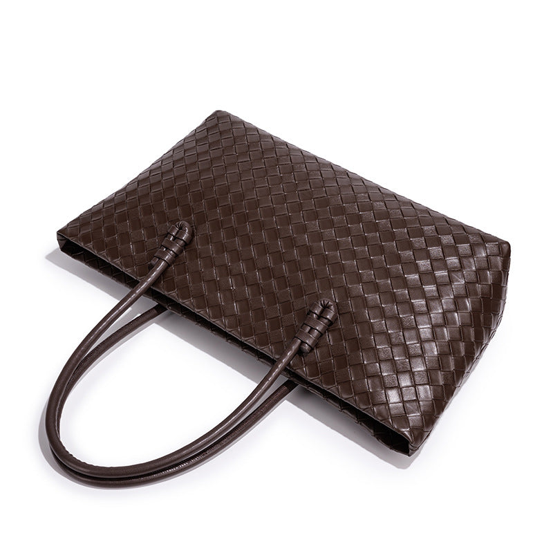 Woven Leather Tote Bag Stornfield