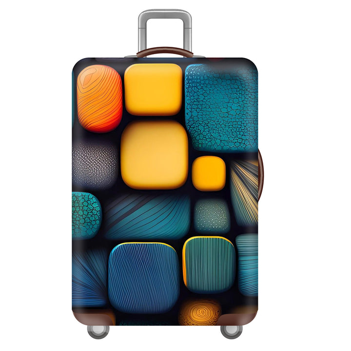 Unisex hard-shell travel suitcase in world travel design Stornfield
