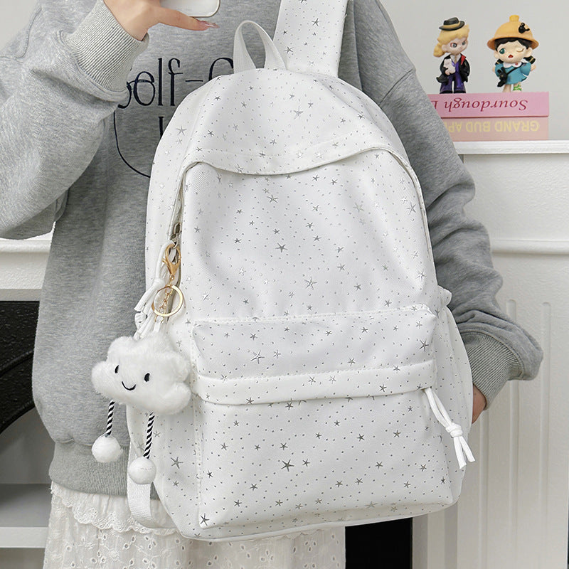 Fashionable backpack with sparkling star motif Stornfield