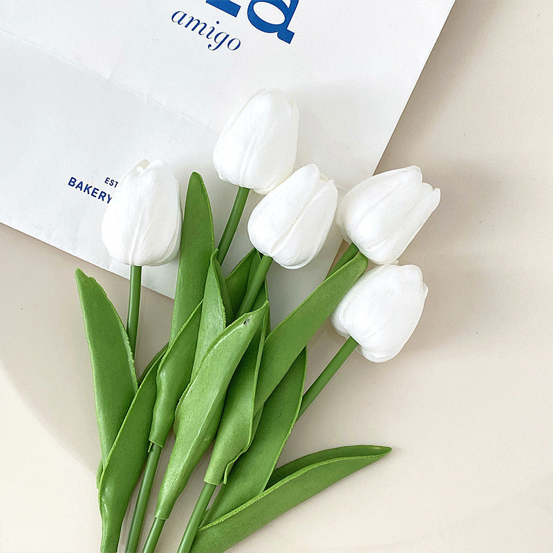 Realistic Faux Tulip Bouquet