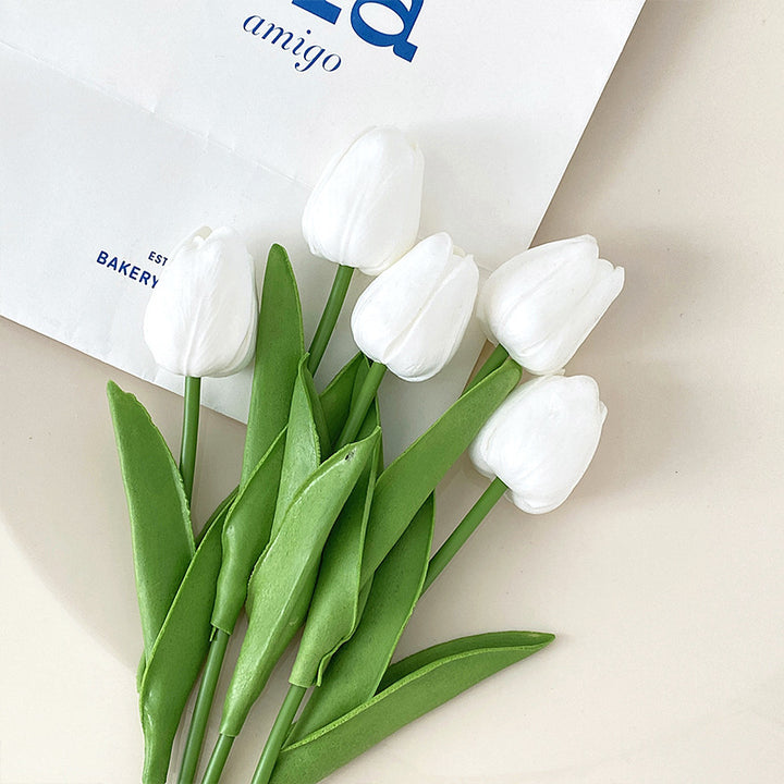 Realistic Faux Tulip Bouquet