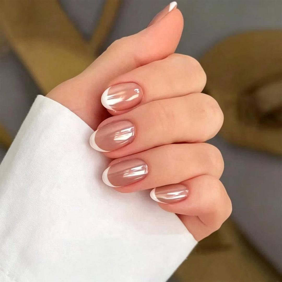Elegant French Tip Nail Art Set Stornfield