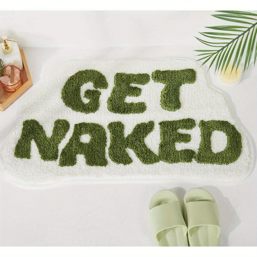 Playful Text Bath Mat Stornfield