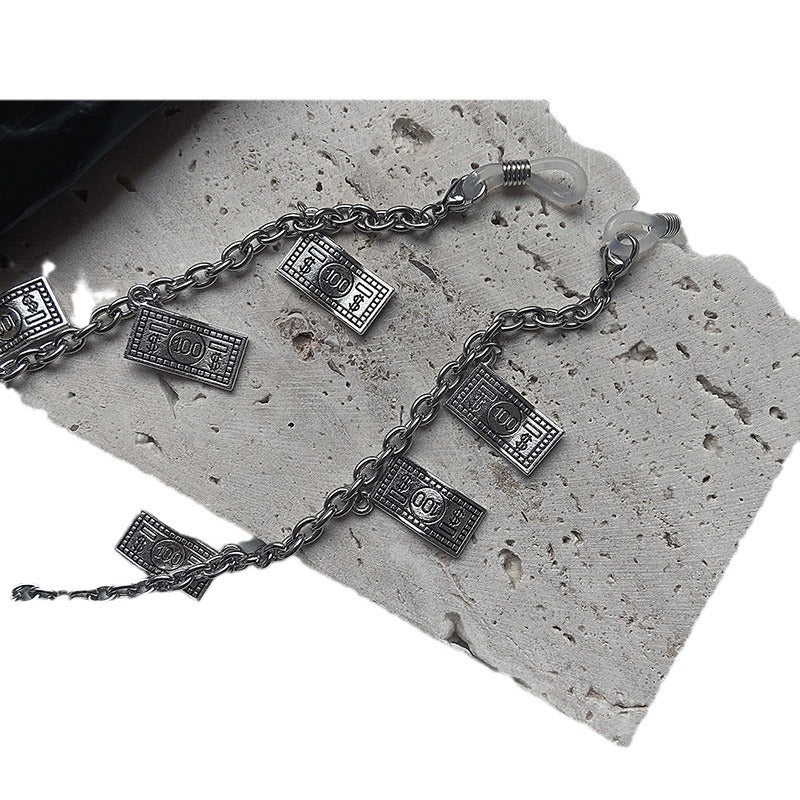 Trendy necklace with banknote pendants Stornfield