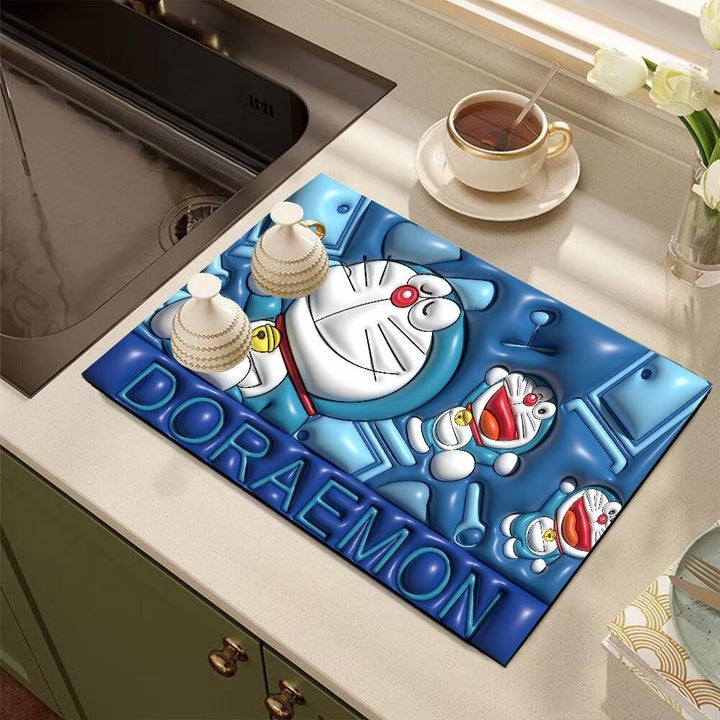 Cute Cartoon Dog-Themed Kitchen Mat Stornfield