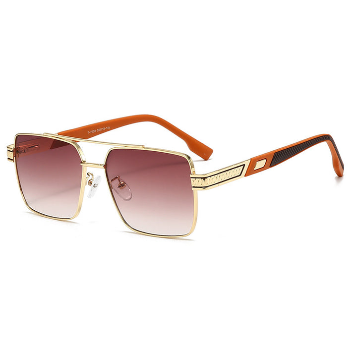 Women's fashionable square sunglasses with stylish rubber temples Stornfield