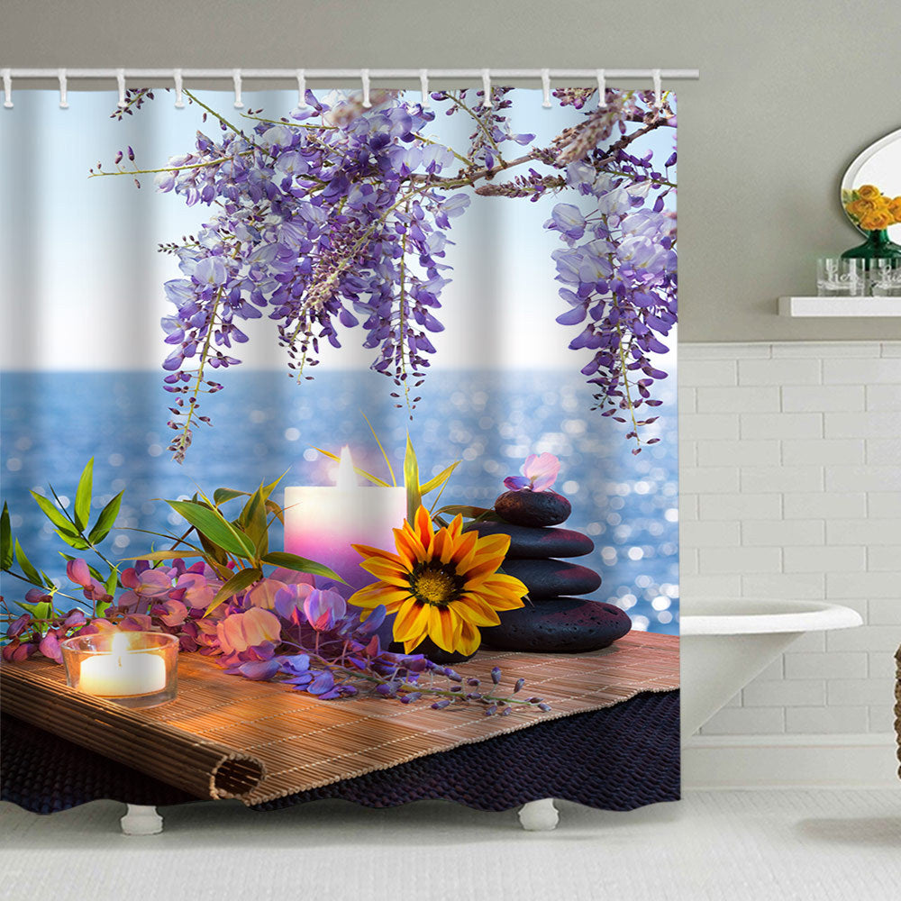 Tranquil Zen Nature Shower Curtain Stornfield