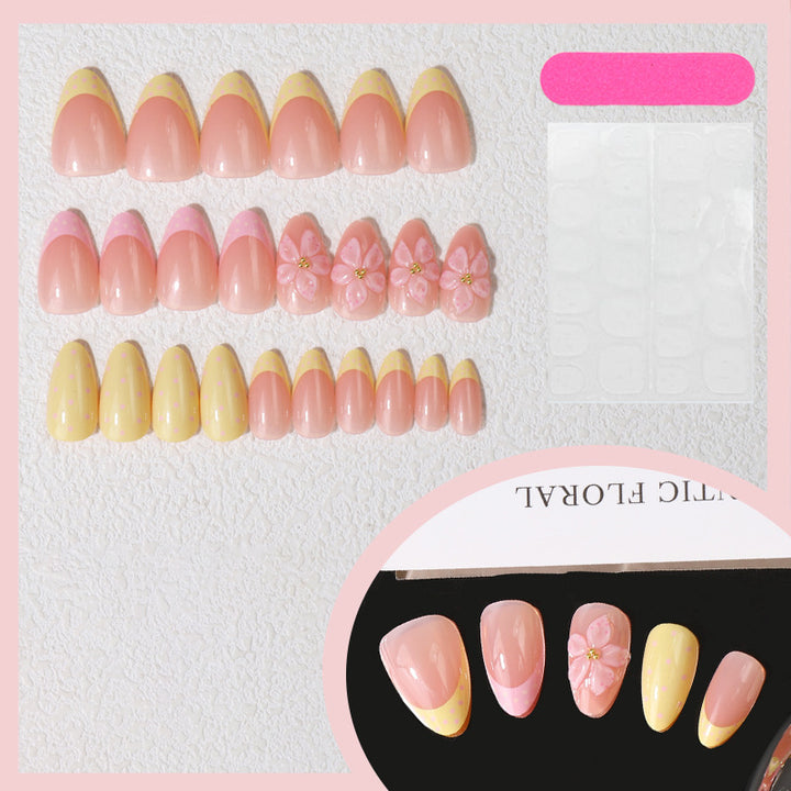 Floral Elegant Press-On Nail Set Stornfield