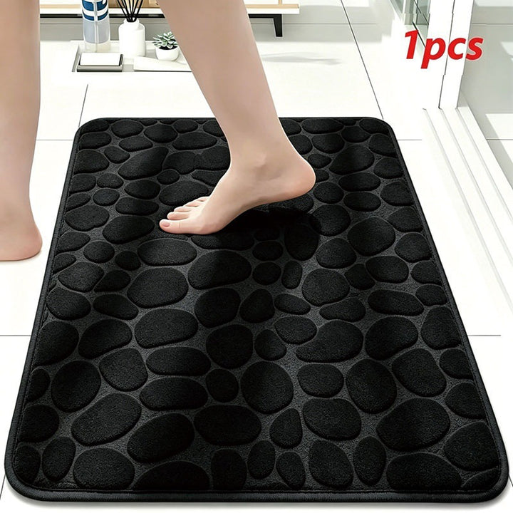 Plush Textured Bath Mat