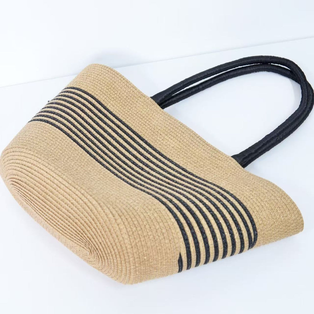 Beach bag with elegant stripe pattern and sturdy shoulder straps Stornfield