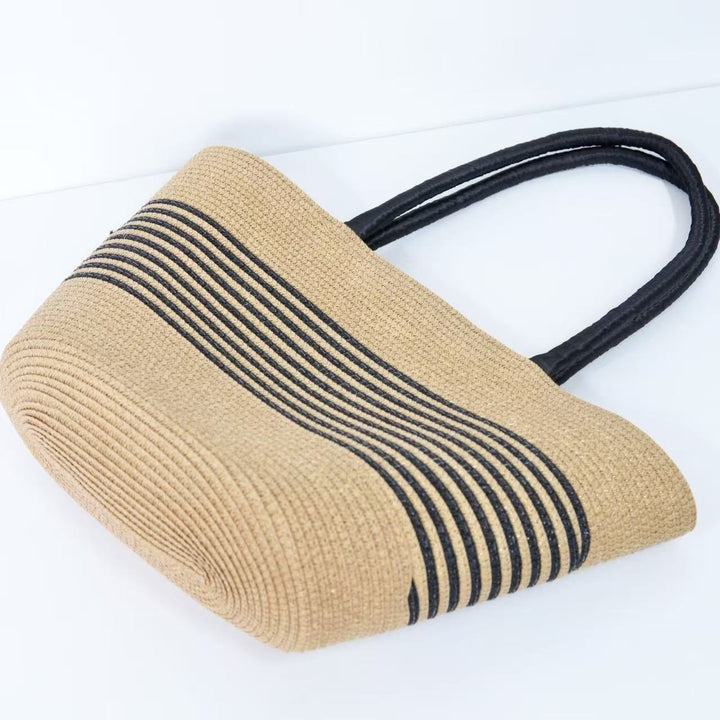 Beach bag with elegant stripe pattern and sturdy shoulder straps Stornfield