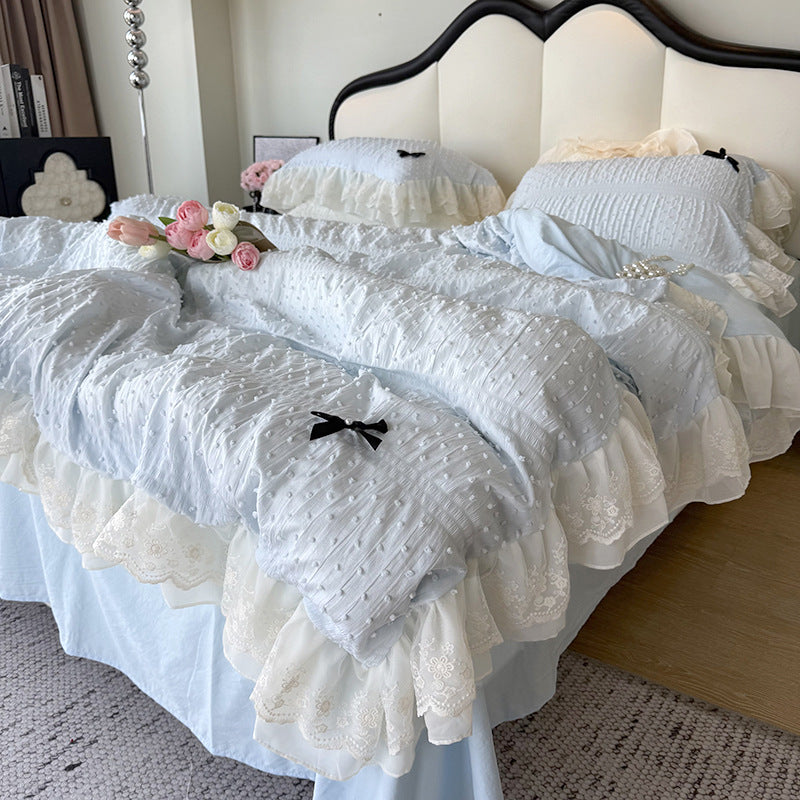 Ruffled Elegance Quilt Set