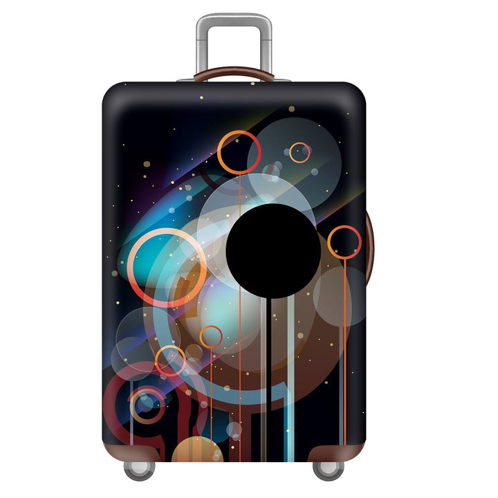 Unisex nan elastic suitcase cover with three-dimensional honeycomb pattern, shock-absorbing stretch protection cover for trolley with zipper Stornfield
