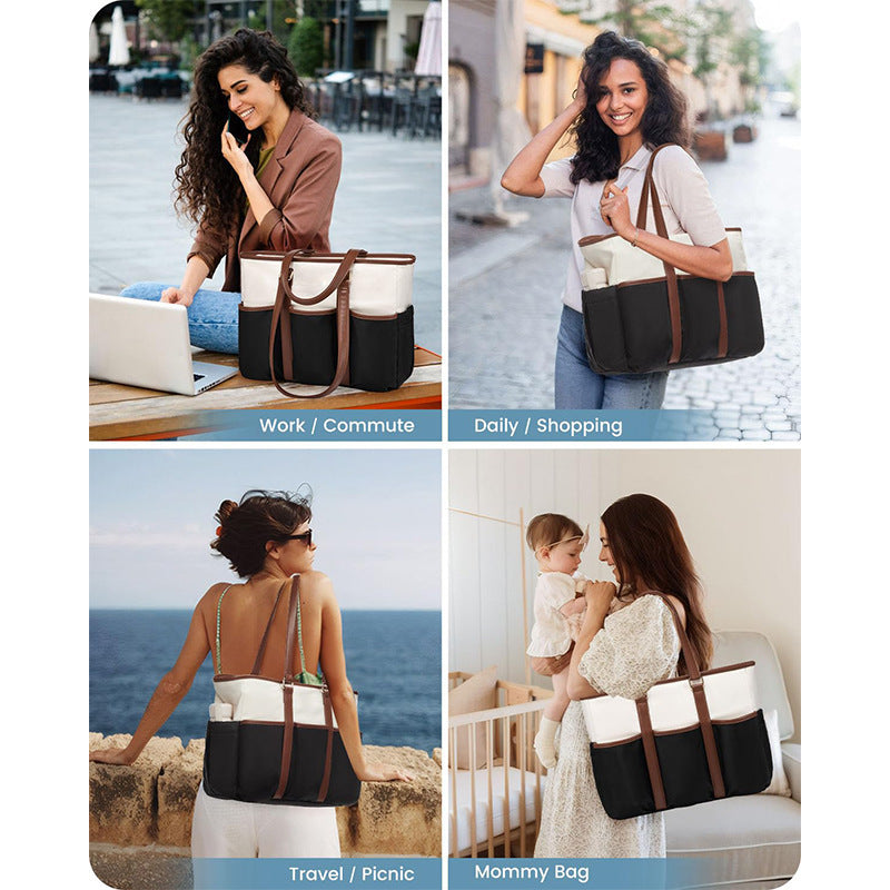 Spacious everyday tote bag with practical outer pockets Stornfield