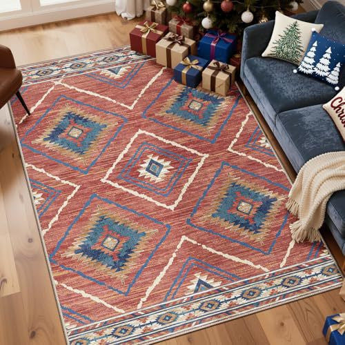 Geometric Pattern Area Rug  1791538637