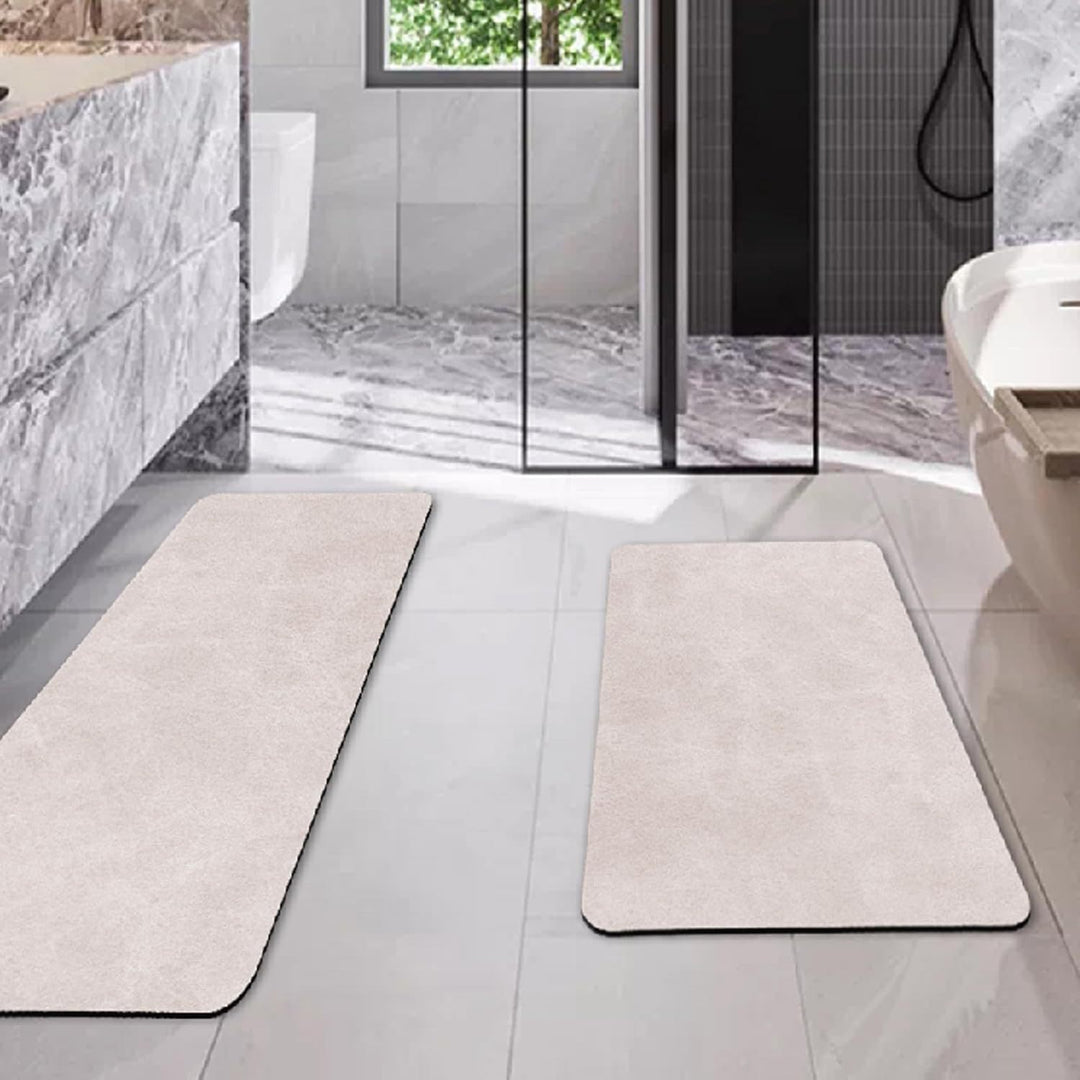 Modern Textured Bath Mat Stornfield