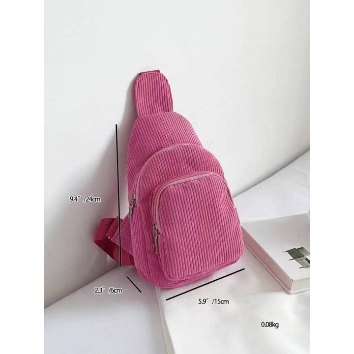 WoMulti-Compartment Corduroy Sling Bag Stornfield