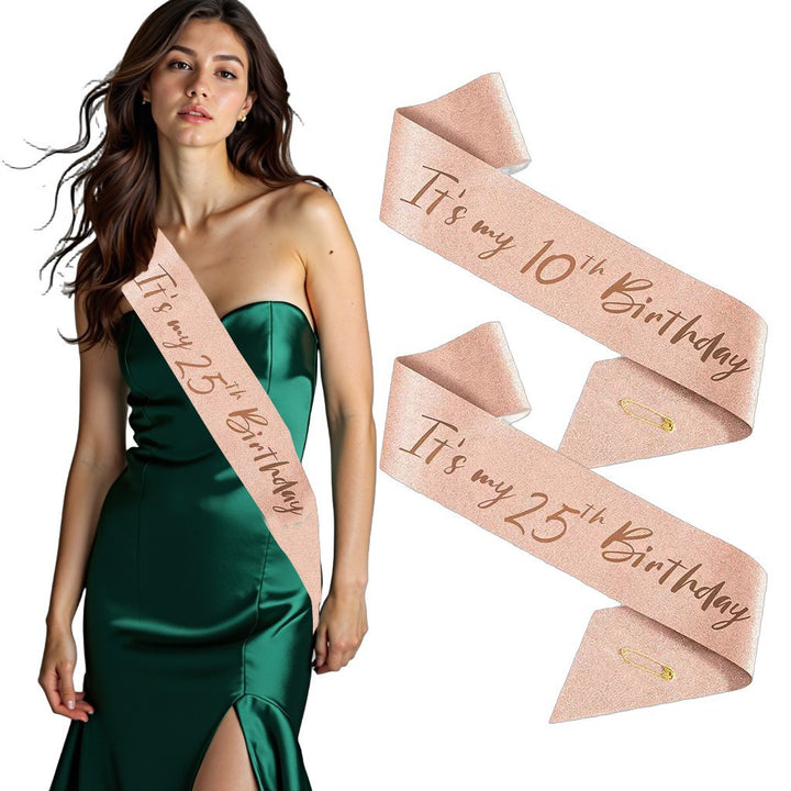 Ladies Festive 10th Birthday Decoration Ribbon Stornfield