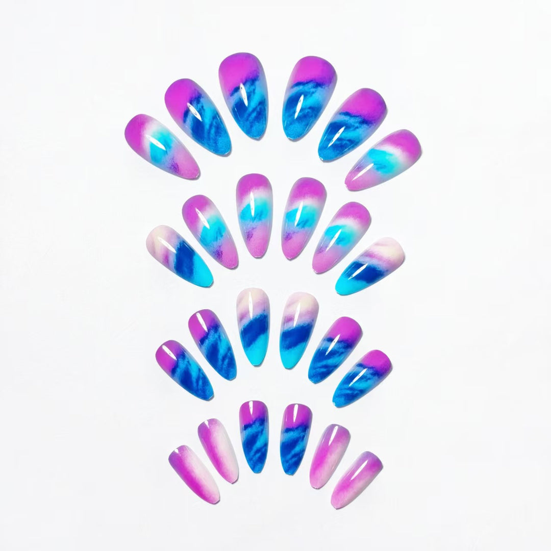 Creative Artificial Nails in Modern Ombre Design Stornfield