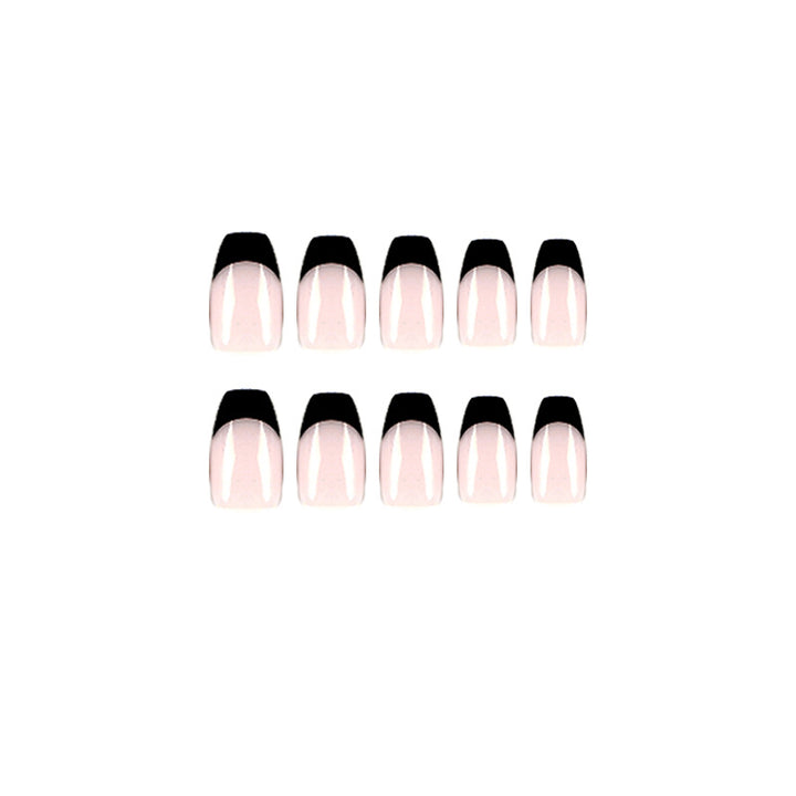 Artificial nail tips with high gloss black Stornfield