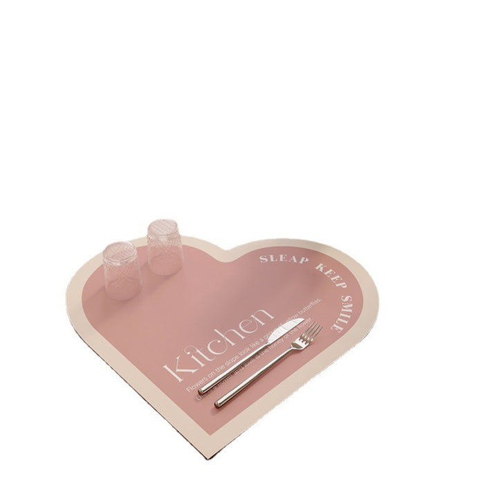Heart-Shaped Kitchen Placemats