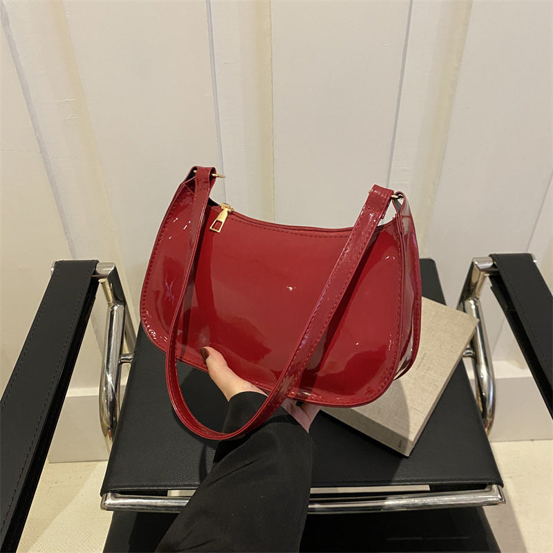 Chic Patent Leather Shoulder Bag Stornfield