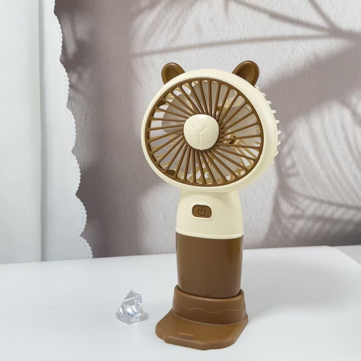 Ladies Portable Hand Fan with Animal Ears Stornfield
