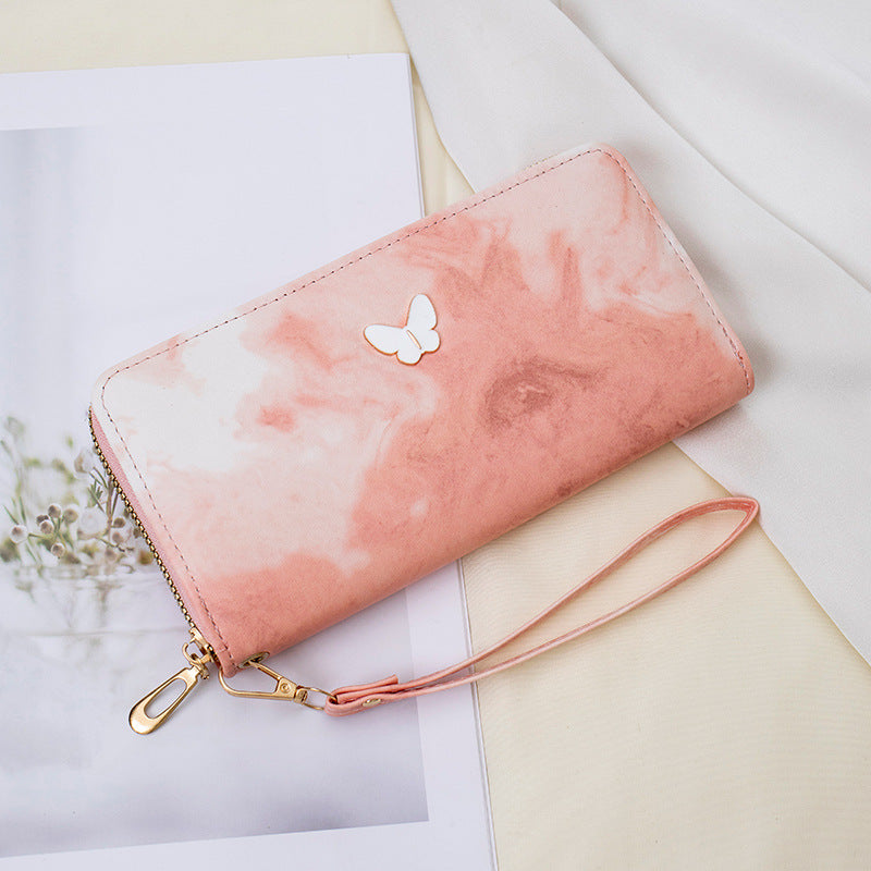 Elegant Butterfly-Embellished Wallet