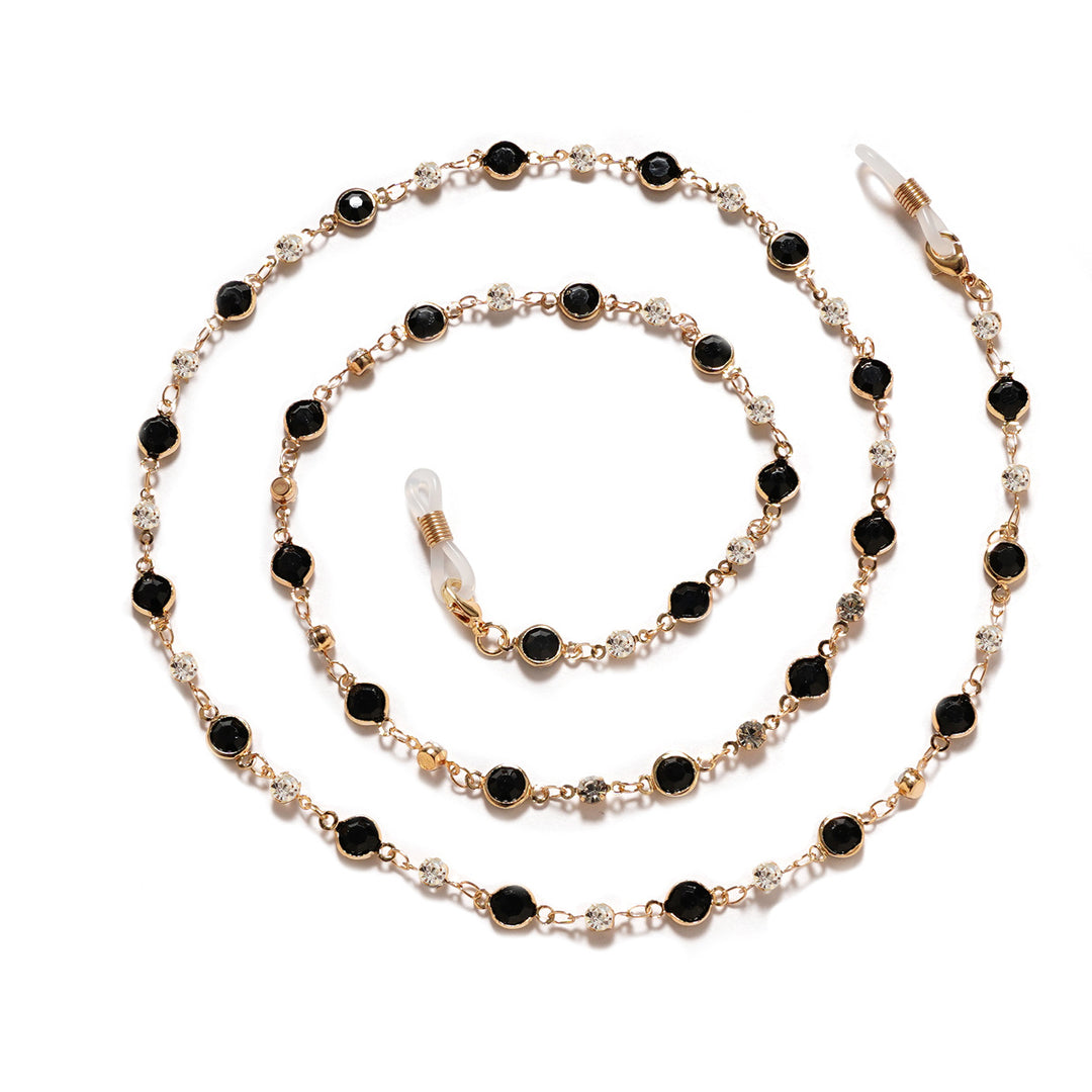 Elegant Rhinestone and Gemstone Eyewear Chain Stornfield