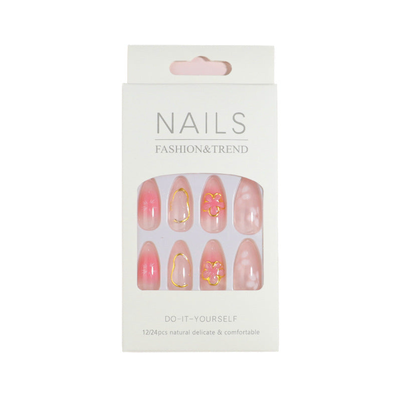 Premium Press-On Nail Set with Decorative Accents Stornfield