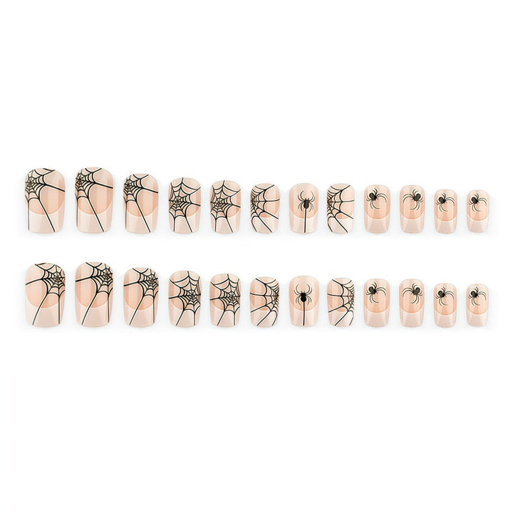 Halloween Artificial Nails with Spider and Web Design Stornfield