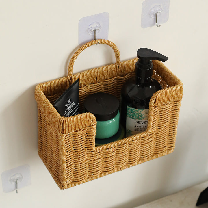 Unisex Handwoven Storage Basket with Practical Carrying Handle Stornfield
