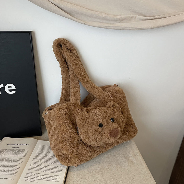 Plush handbag with bear motif Stornfield