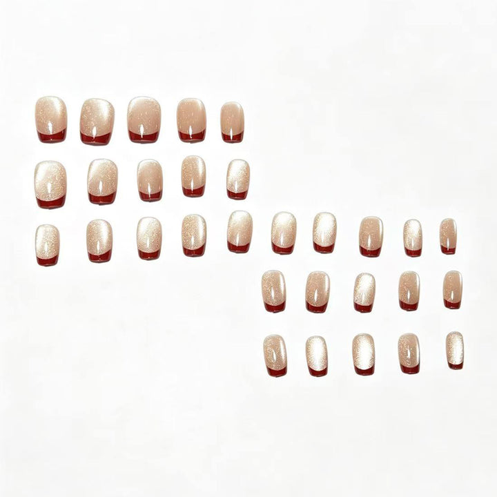 Elegant French Tip Nail Art Set Stornfield