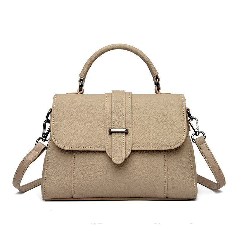 Elegant Leather Top Handle Handbag Stornfield