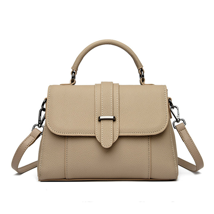 Elegant Leather Top Handle Handbag Stornfield