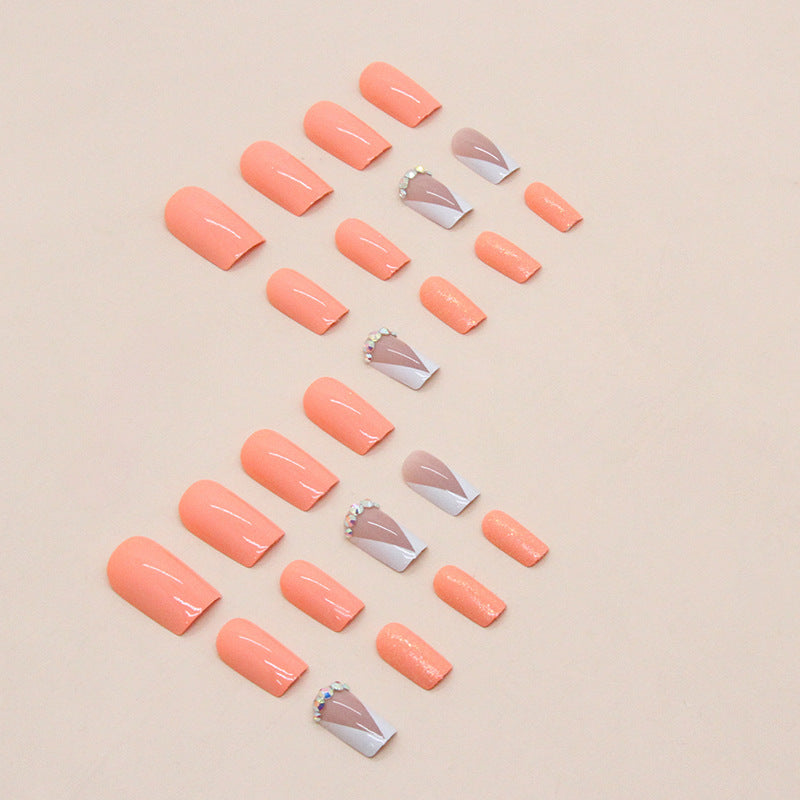 Elegant Crystal-Studded Press-On Nail Tips Stornfield