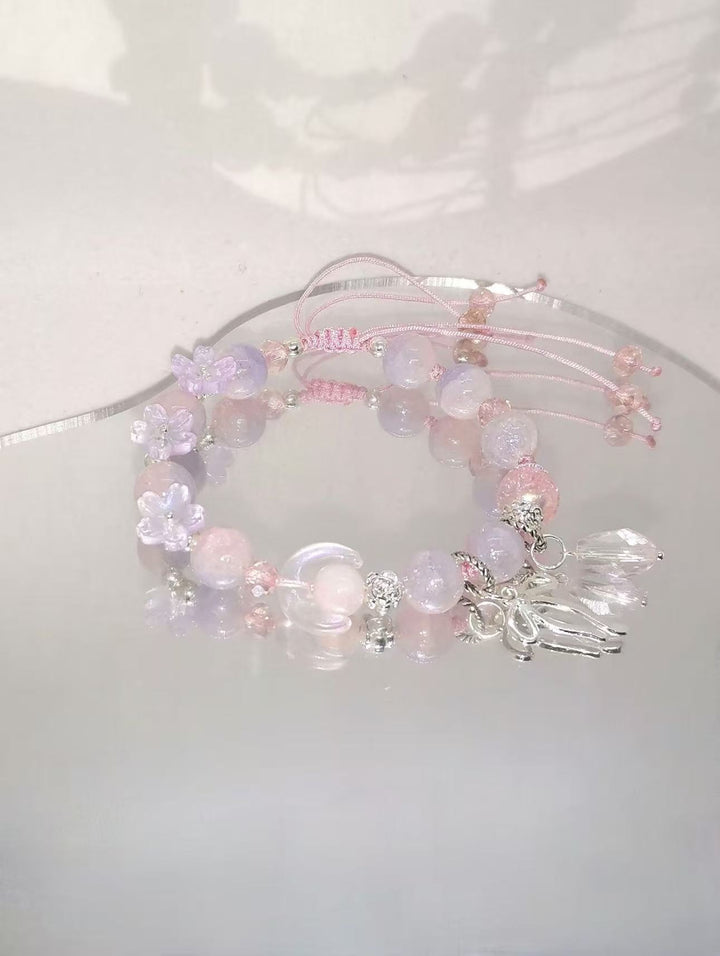 Handmade Floral Bead Charm Bracelet Stornfield