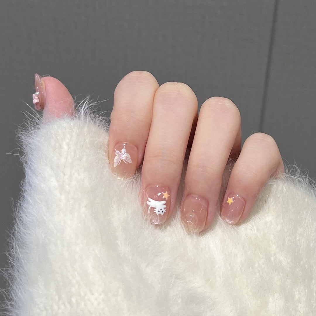 Decorative Press-On Nail Art Set Stornfield