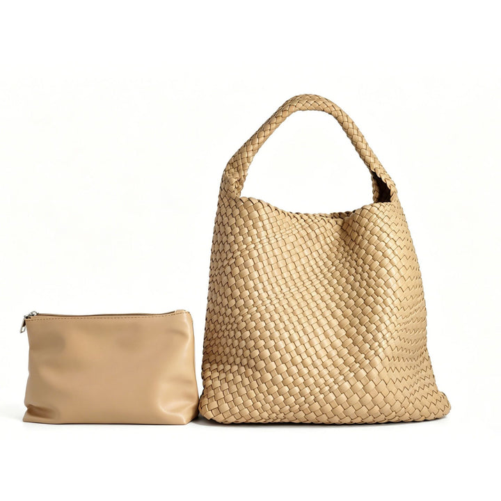 Textured Braided Tote Bag Stornfield