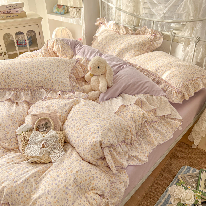 Comforting Floral Print Comforter Set