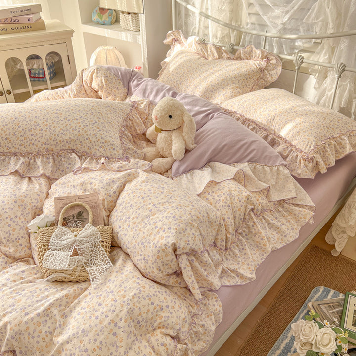 Comforting Floral Print Comforter Set