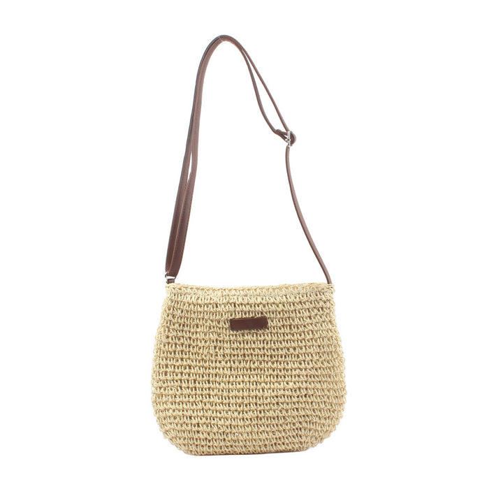 Shoulder bag made of handwoven natural material with adjustable shoulder strap Stornfield