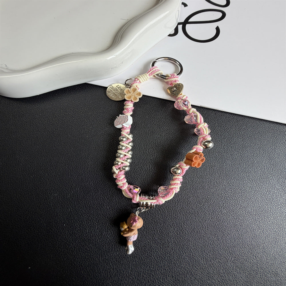 Decorative Beaded Charm Keychain Stornfield 1790135678