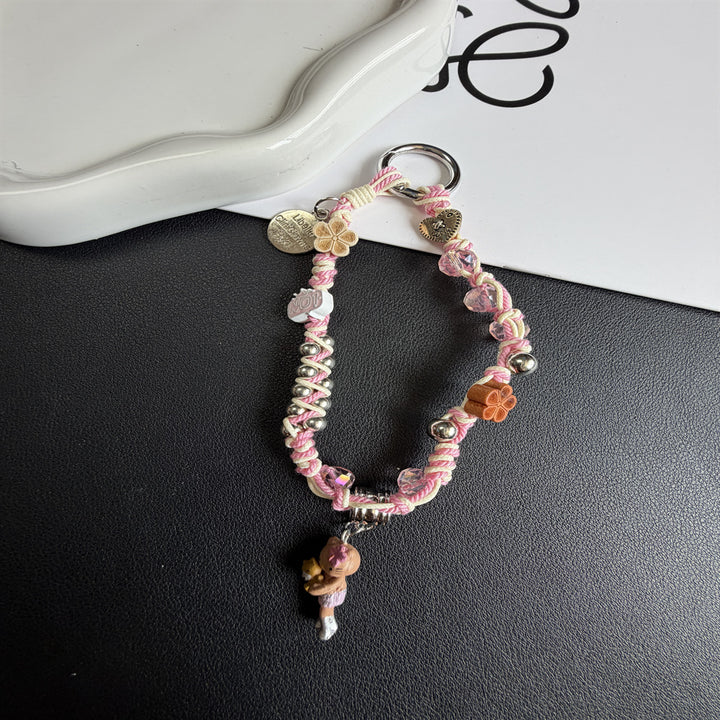 Decorative Beaded Charm Keychain Stornfield 1790135678
