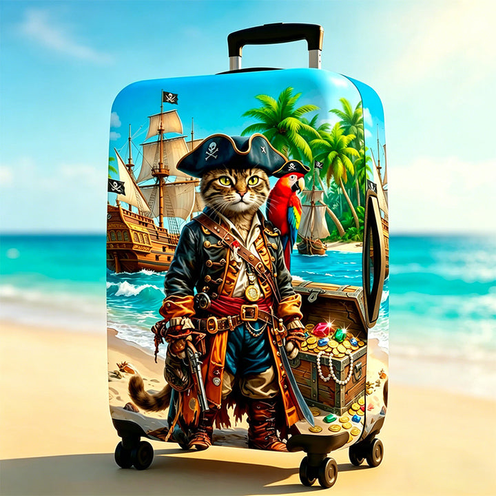 Ladies hard-shell suitcase with playful dog motif Stornfield