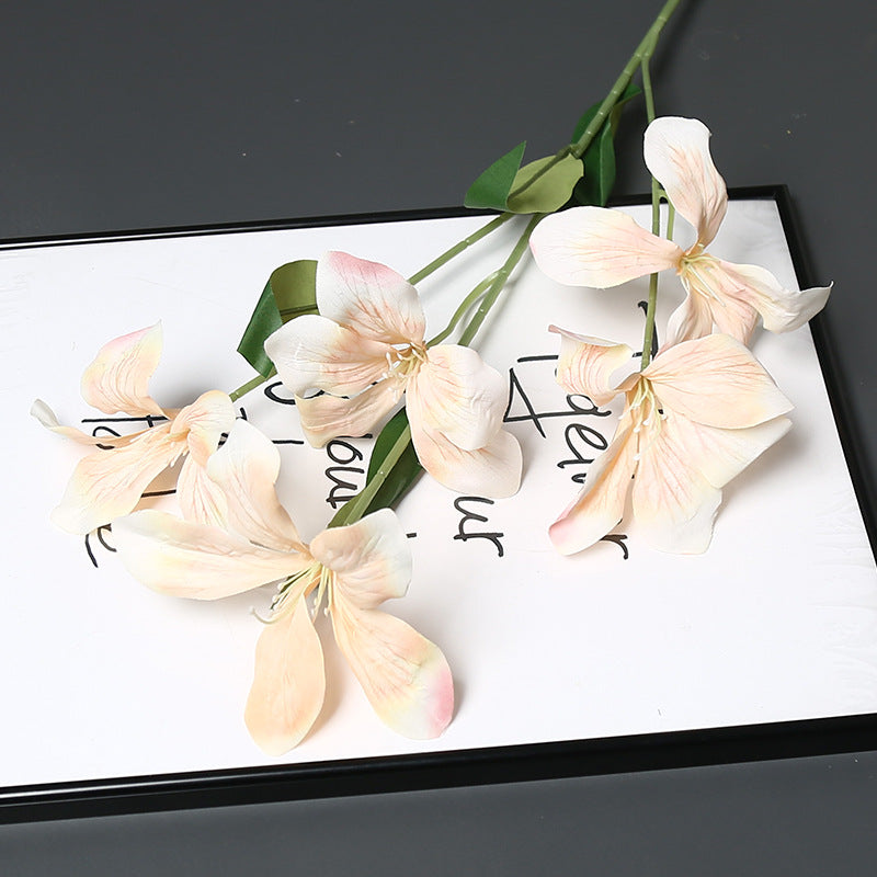 Elegant Faux Orchid Floral Stems