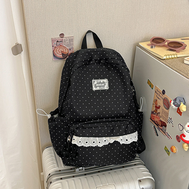 Charming Polka Dot Patterned Backpack Stornfield