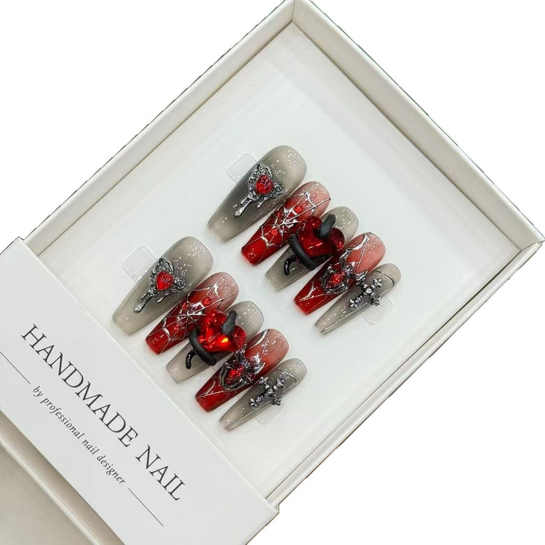 Gothic Floral Press-On Nail Art Set